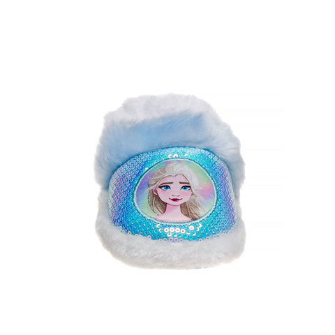 Disney Frozen Girls' Slippers - Elsa and Anna Plush Lightweight Warm Comfort Soft Aline House Shoes  Blue Purple (Sizes 5-12 Toddler)