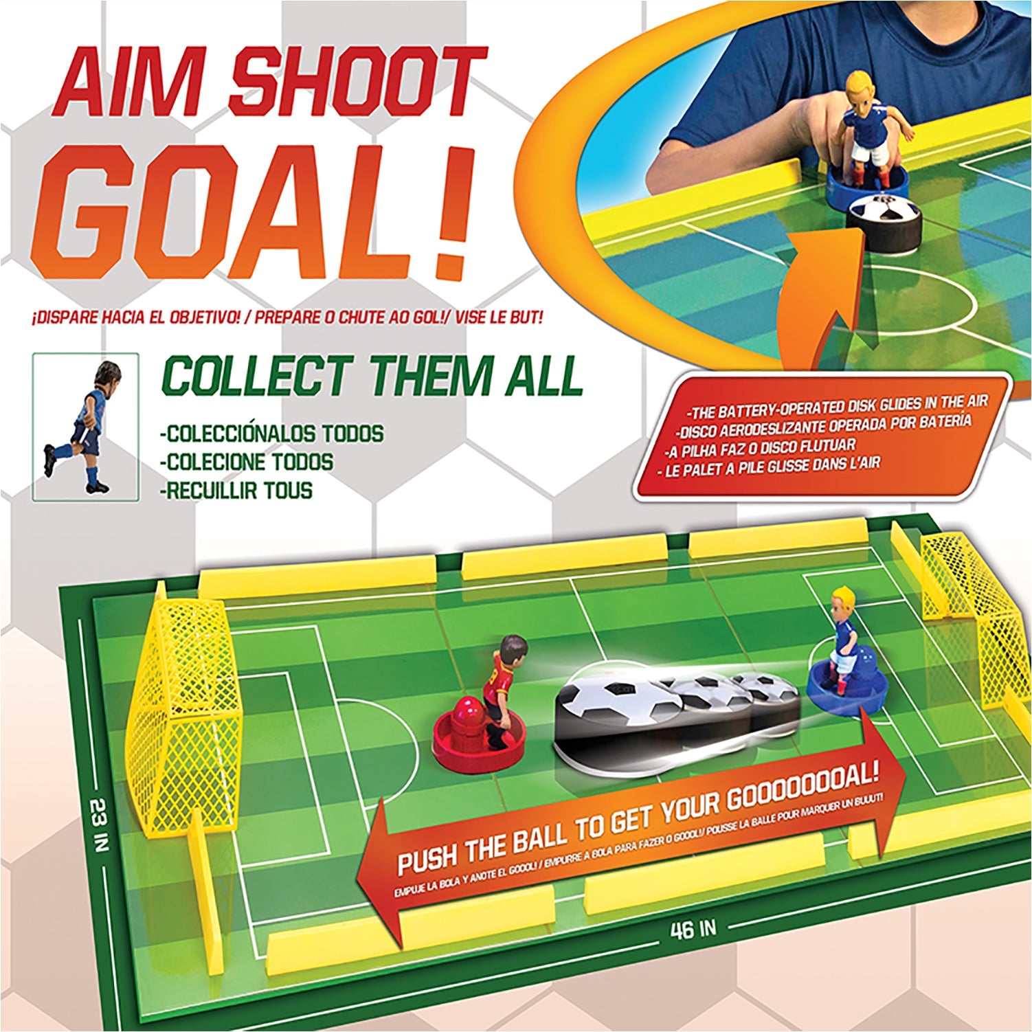  Maccabi Art Maccabi Art - Air Soccer Tabletop Board Game - Multi - Bonton