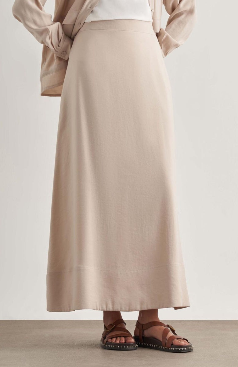  Mizalle Mizalle Maxi Skirt - Stone - Bonton