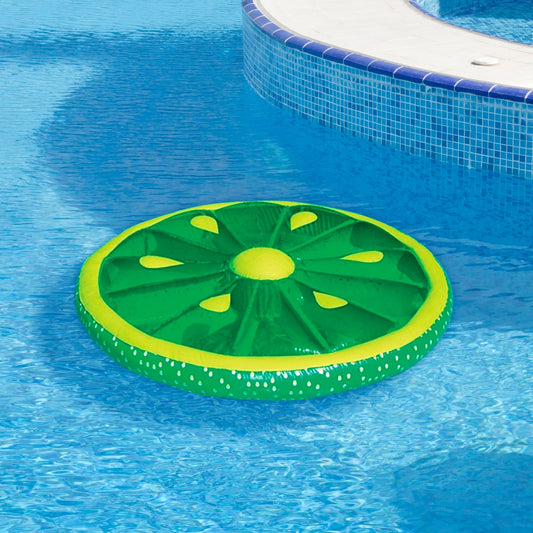 Inflatable Fruit Slice Swimming Pool Lounger Raft - 60" - Lime