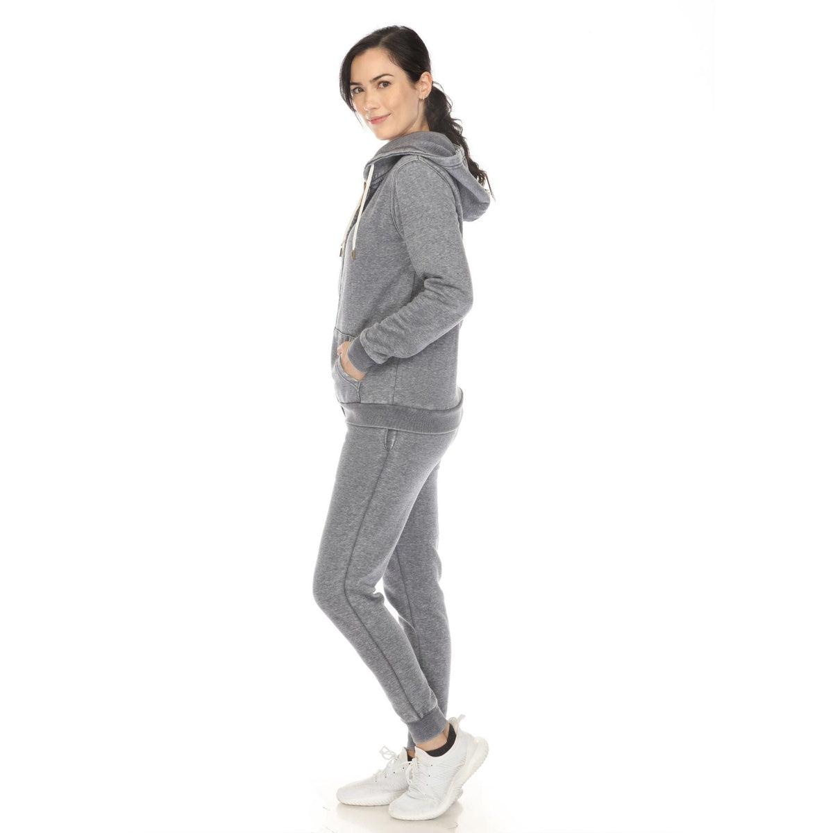  White Mark Women's Burnout Jogger Set - XL - Bonton