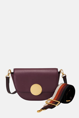 Oryany - Lottie Saddle Crossbody Small Handbags - Maroon / One Size