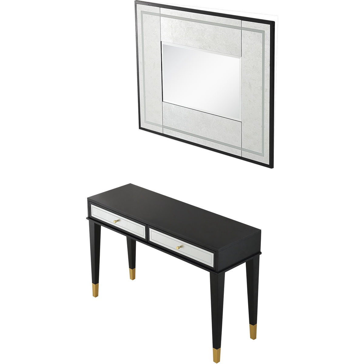  Makalu Wall Mirror and Console Table - Mirror - Bonton