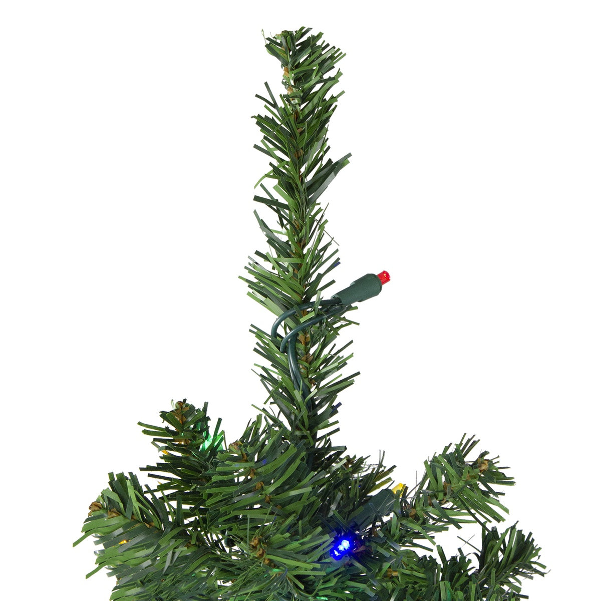  Northlight Pre-Lit Medium Mixed Classic Pine Artificial Christmas Tree - 4' - Multi LED Lights - 4' - Bonton