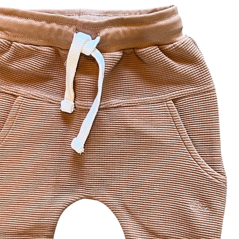 Umber Waffle Knit Joggers