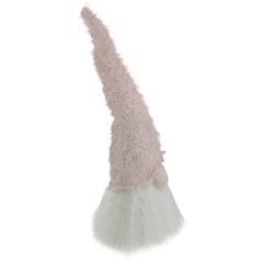 Spring Gnome Head With a Flower - 16" - Pink and White