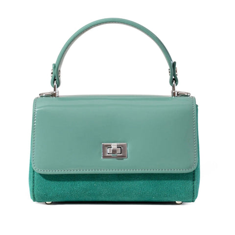 Lili Bag - Mint Patent & Suede