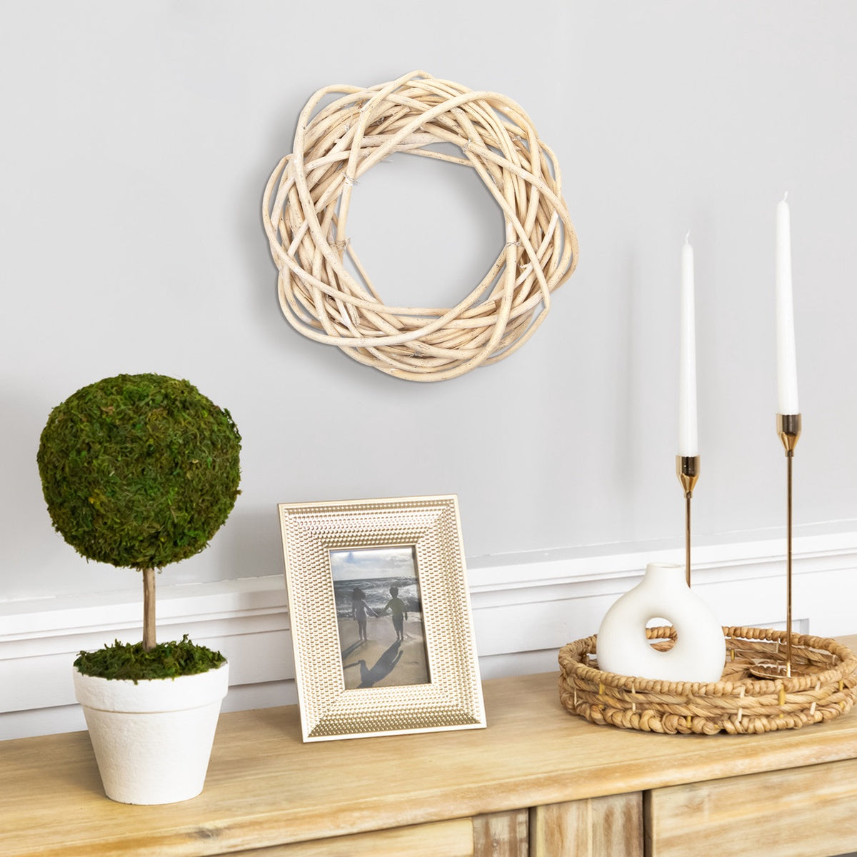  Northlight Natural Weeping Willow Spring Twig Wreath - 12