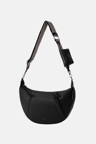 Oryany - Banana Leather M Crossbody Handbags - BLACK / One Size