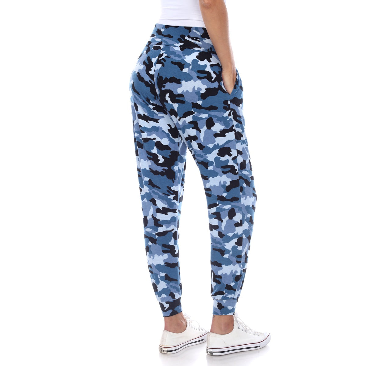  White Mark Camo Harem Pants - L - Bonton