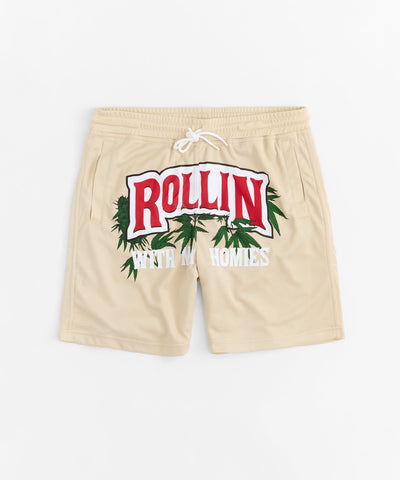 Cheech & Chong Rollin Mesh Short - Khaki