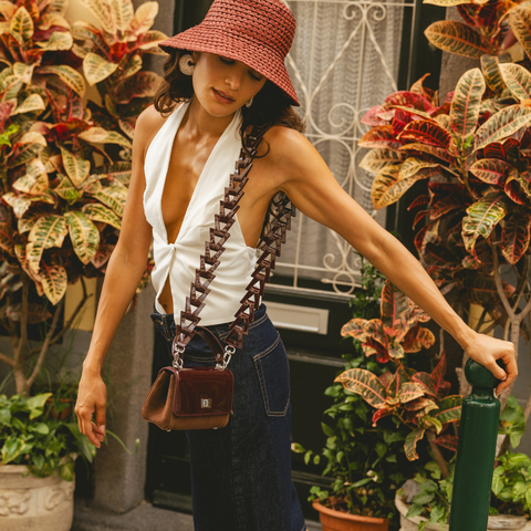Lili Bag - Mulberry Patent & Suede