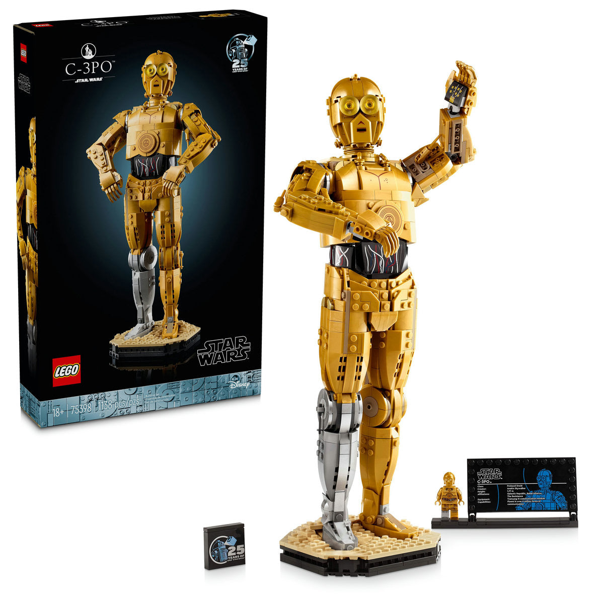  LEGO LEGO® Star Wars™ C-3PO™ Buildable Droid Figure 75398 - Star Wars - Bonton