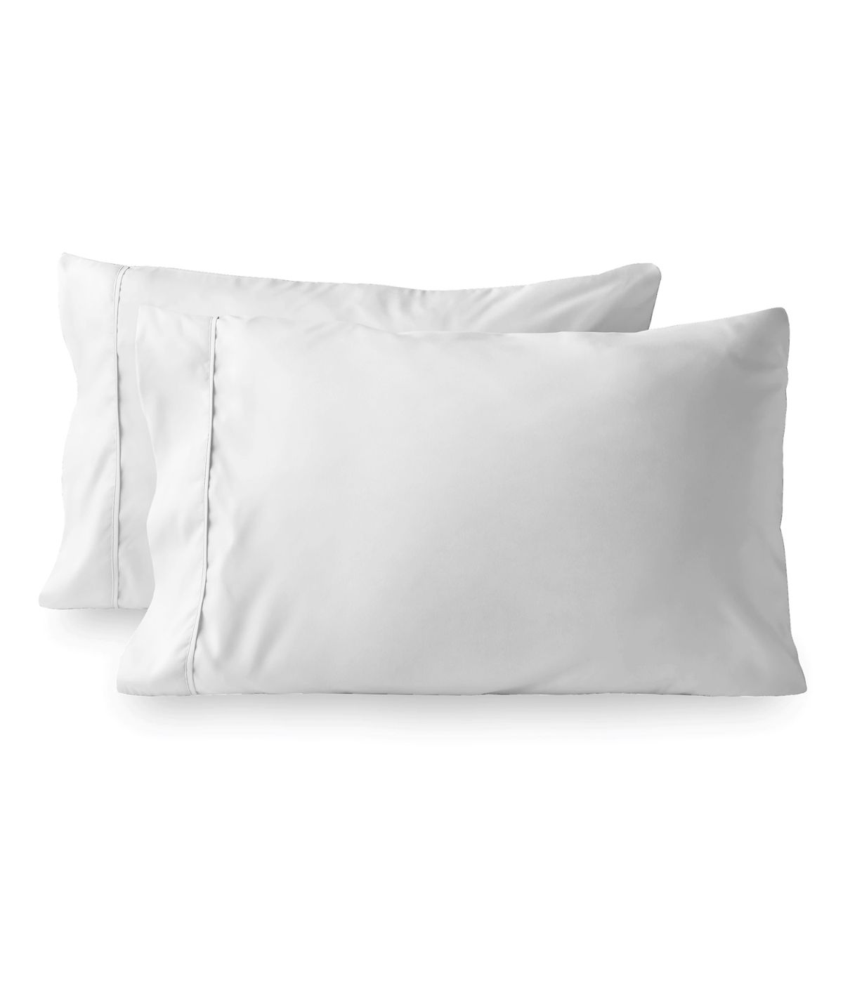  Purity Home Cotton 400 Thread Count Percale Pillowcases Set of 2 White - White - Bonton