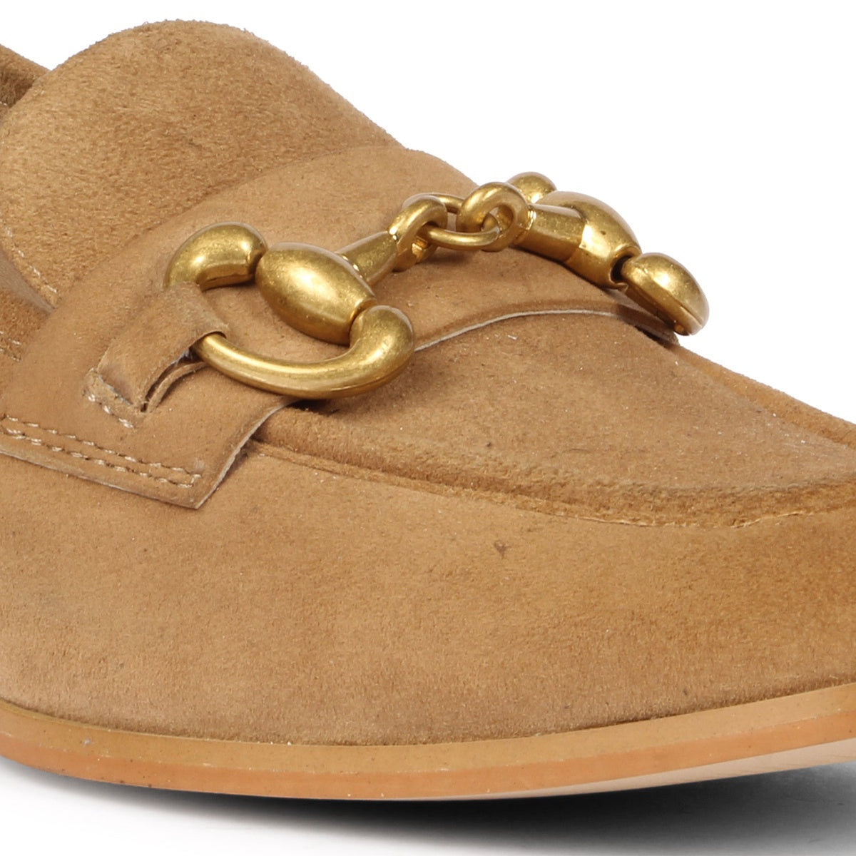  Saint G Jacqueline Suede Loafers - Beige - Bonton