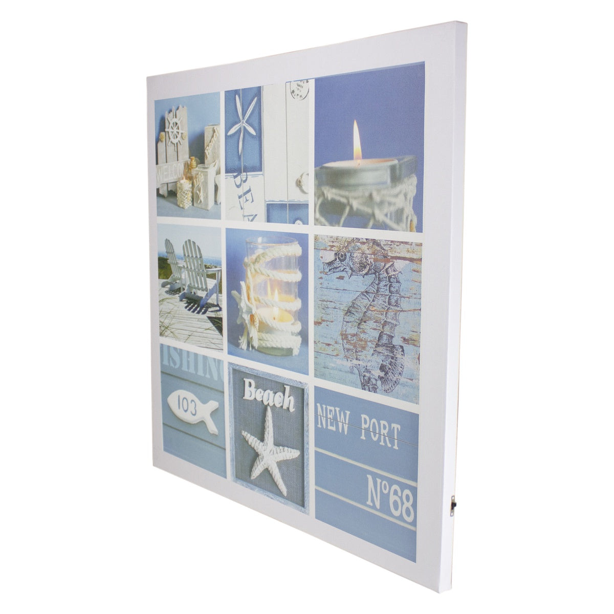  Northlight LED Lighted Summer Fun Beach Life Canvas Wall Art 19.75