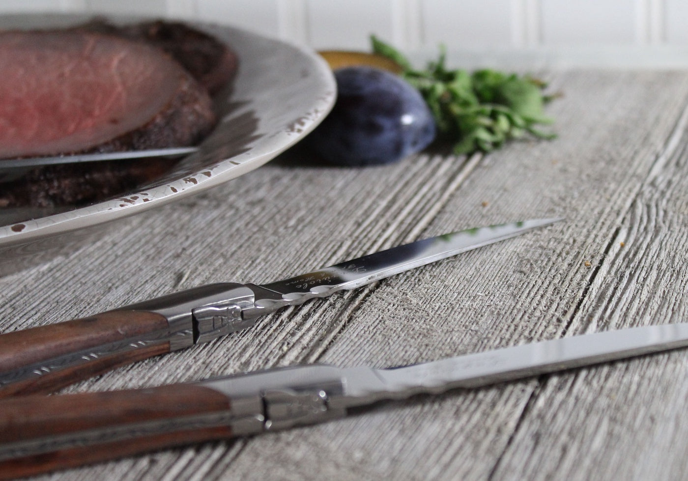  French Home Set of 4 Laguiole Connoisseur Rosewood Steak Knives - Default Title - Bonton