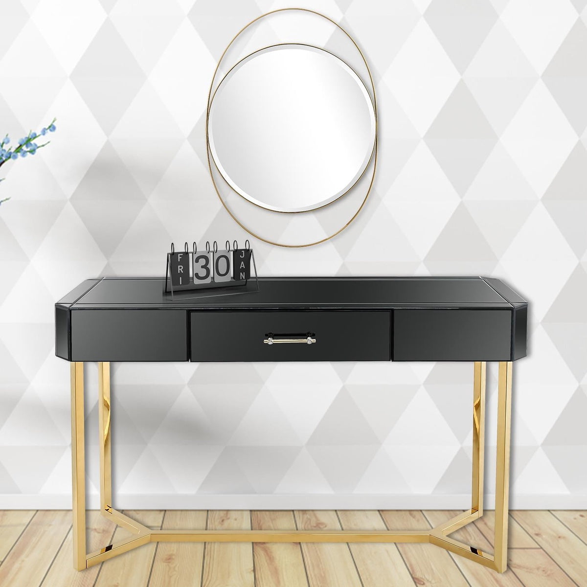  Sonya Wall Mirror and Console Table - Mirror - Bonton