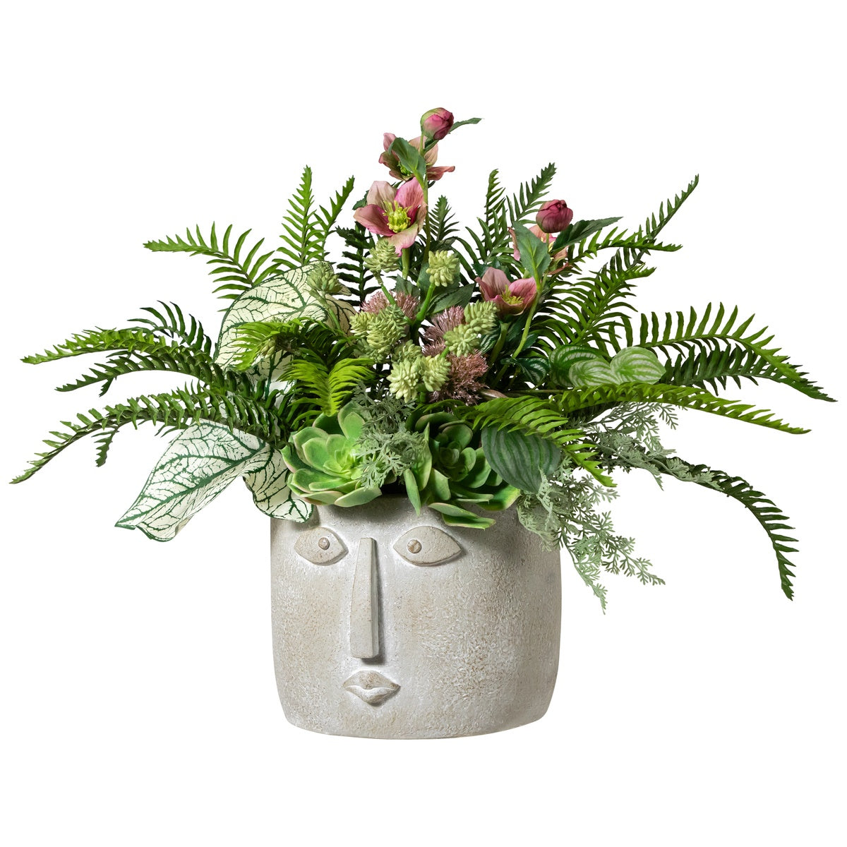  Northlight Small Face Ceramic Outdoor Garden Planter - 8.5