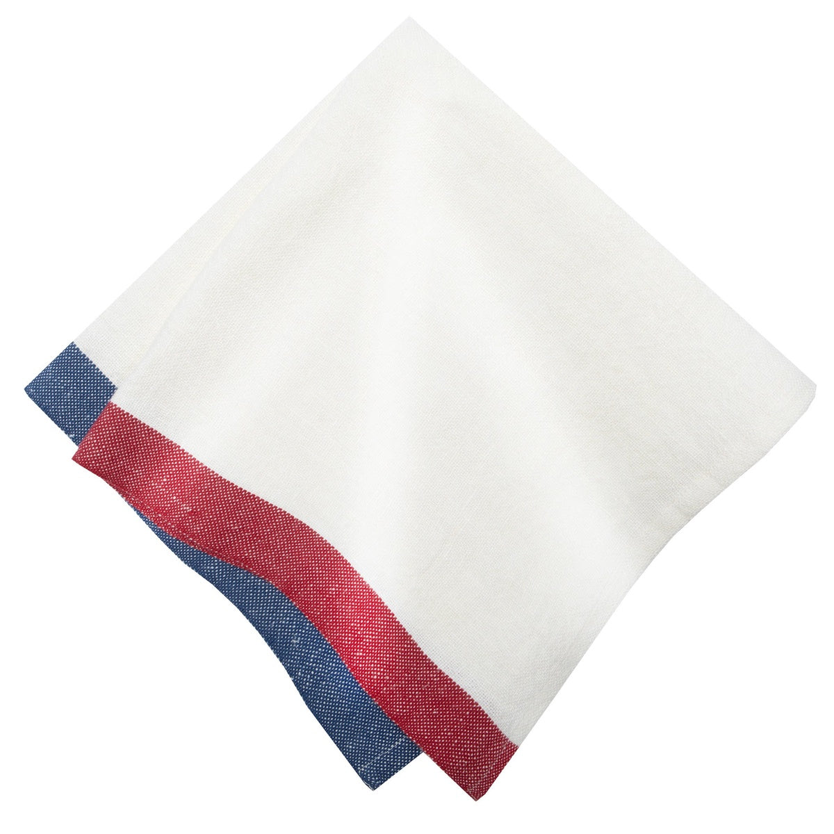  Caravan Paris White - Napkins 20x20  - Set of 4 - Blue & Mustard - Bonton