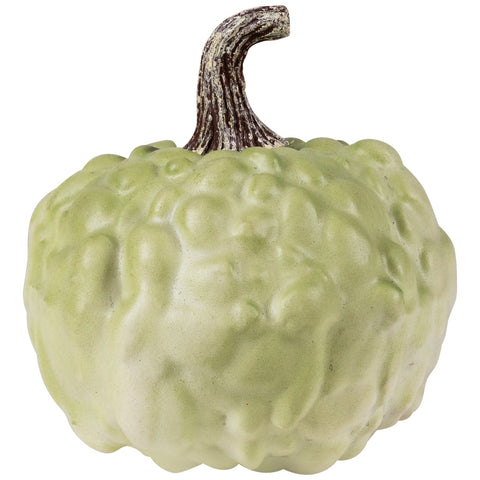 Textured Pumpkin Fall Harvest Decoration - 5.5" - Green