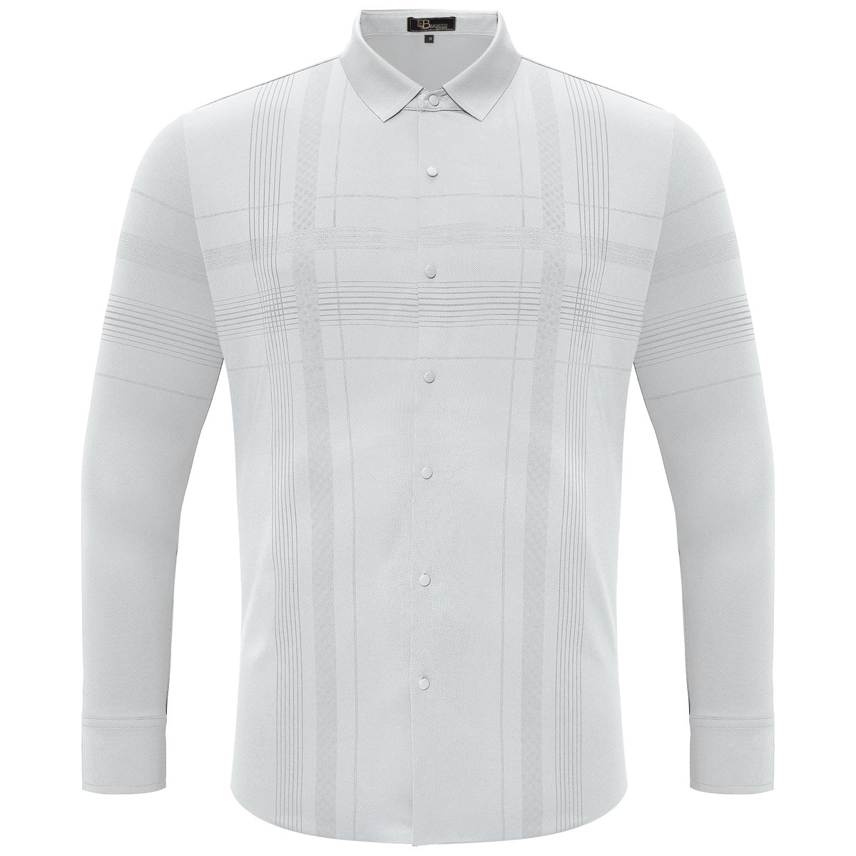  Barocco Noble Knight Plaid Button-Up WHITE - WHITE - Bonton