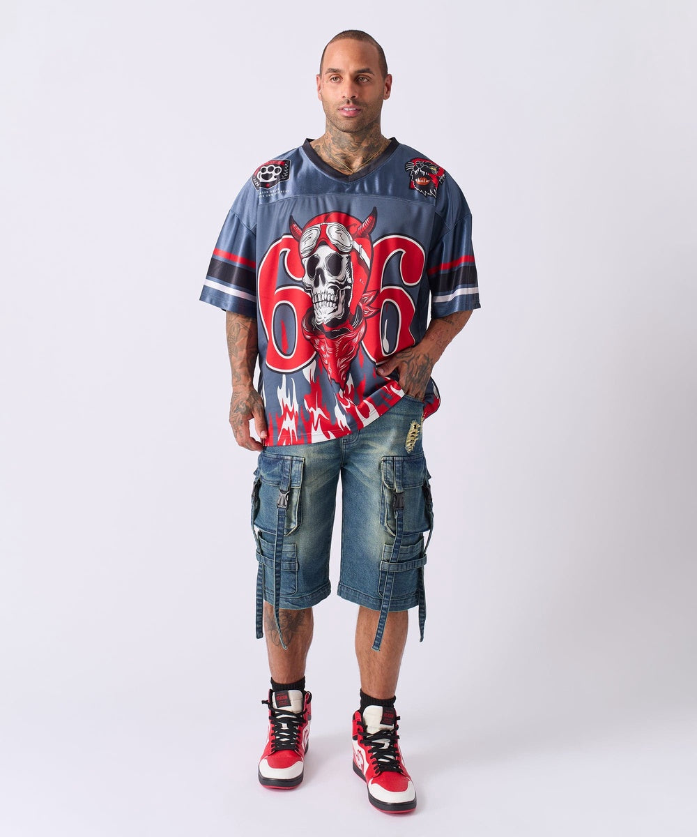  Reason Clothing Football Jersey 66 - Grey - GREY - Bonton
