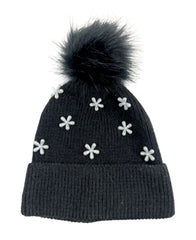 Pearl Floral Beanie