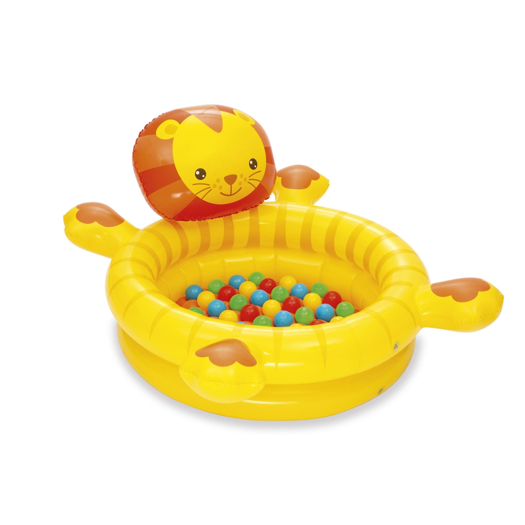  Bestway Up, In & Over 44 x 39 x 24 Inch Lion Ball Pit - Multi - Bonton