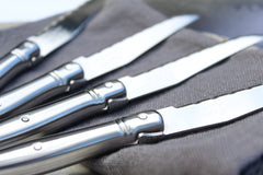 Set of 4 Laguiole Stainless Steel Steak Knives