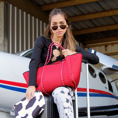 Flap Crossbody + Everyday Tote - Red