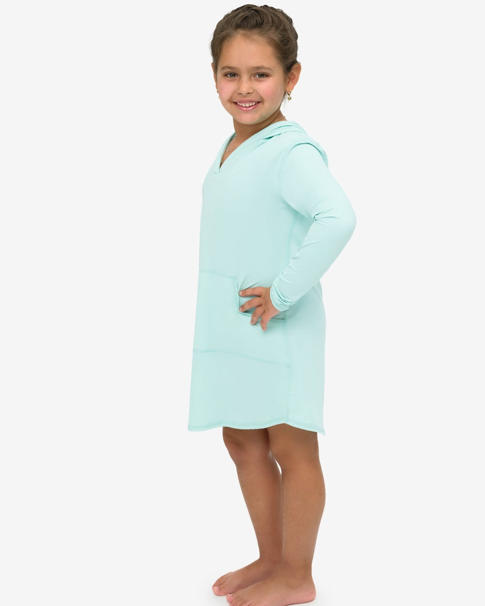  BloqUV KIDS HOODIE DRESS (1009K) - Mint - Bonton