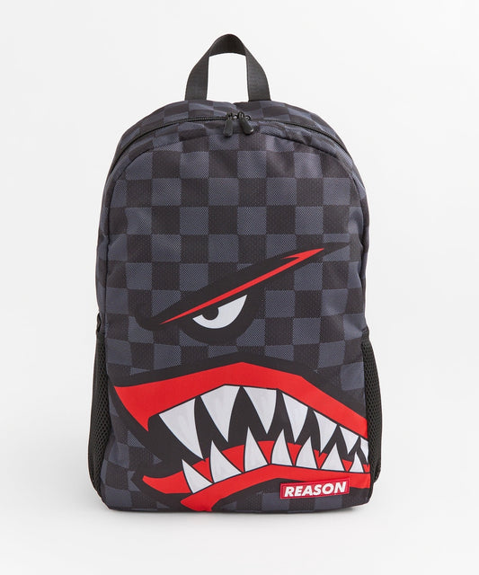 Checker Shark Backpack - Black