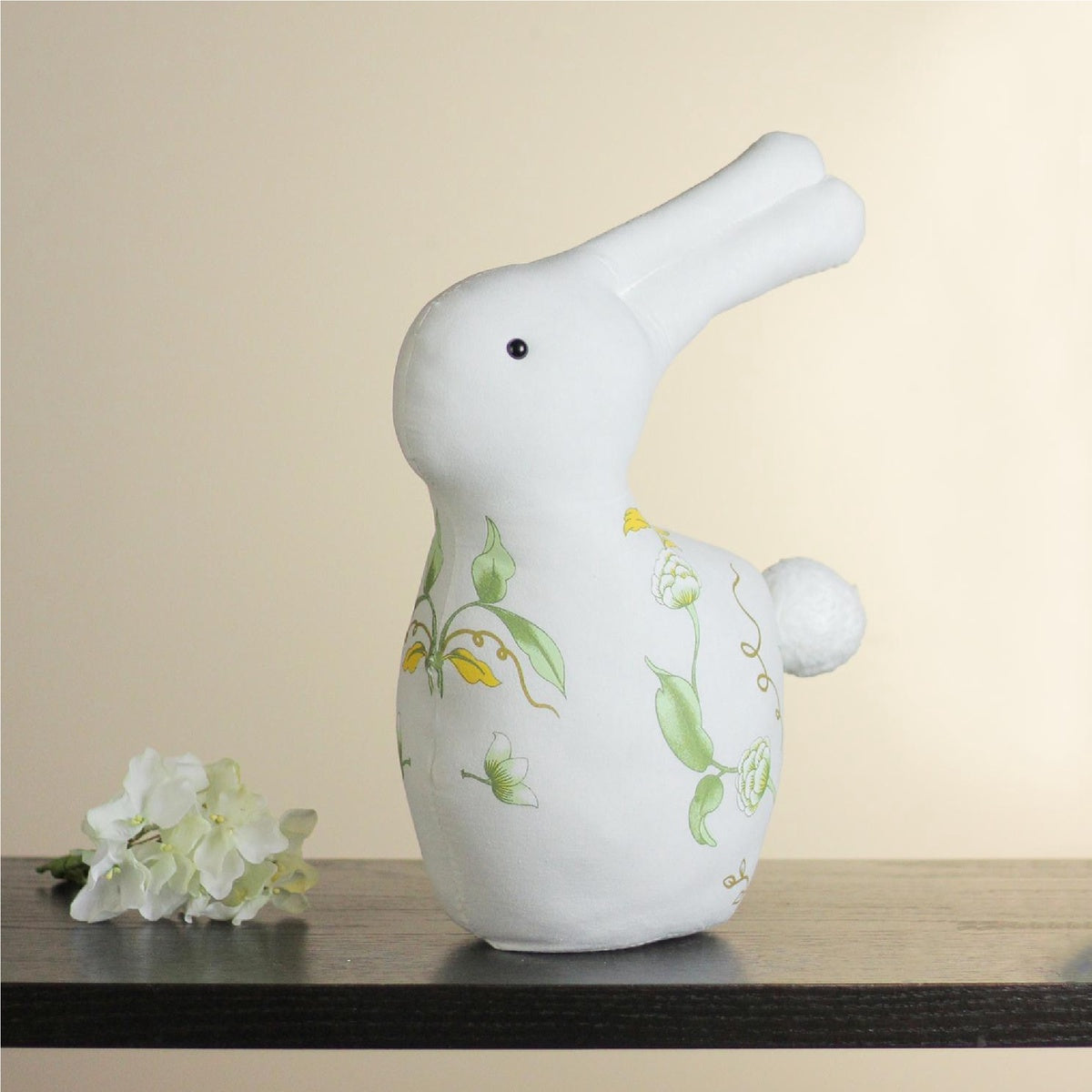  Northlight Plush Soft Floral Rabbit Spring Easter Decoration - 14