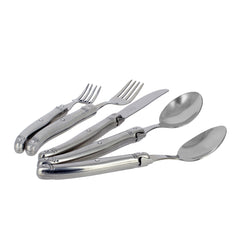 Laguiole 20 Piece Stainless Steel Flatware Set, Service for 4, Stainless Steel Handles