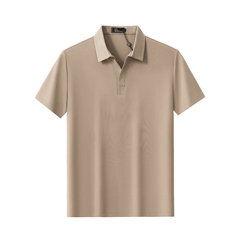 Stride Contrast Collar Polo KHAKI