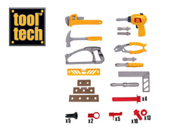 Tool Tech Take-Along Kids Work Bench Playset w/ Tools