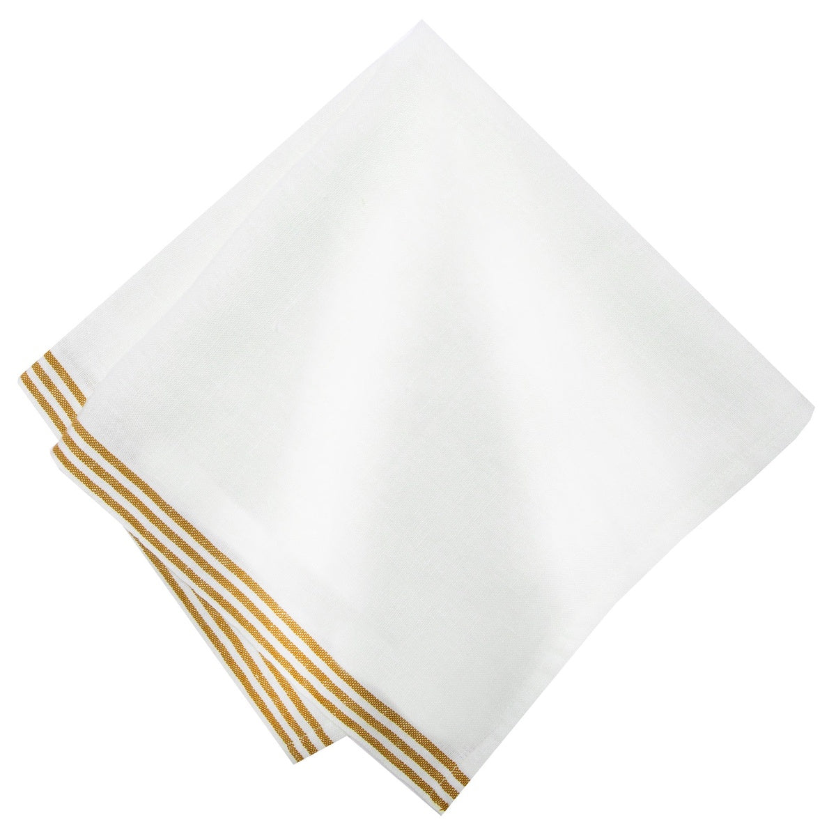  Caravan Alsace White Napkins 20x20 - Set of 4 - White & Blue - Bonton