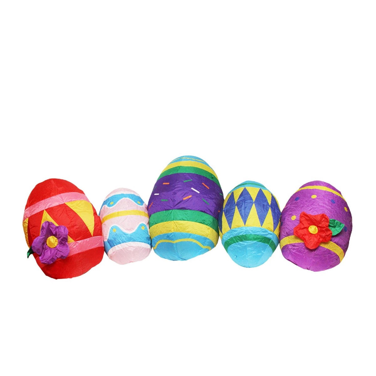  Northlight Inflatable Lighted Easter Eggs Outdoor Decoration - 10' - Default Title - Bonton