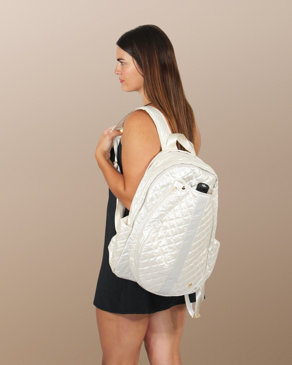  Lemonbella Jennifer Tennis Backpack Snow❄️ Pre Order for 3/1 - Default Title - Bonton