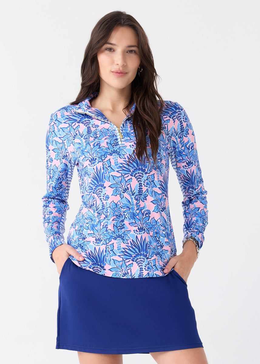  Cabana Life Palm Beach 1/4 Zip Sport Top - XS - Bonton