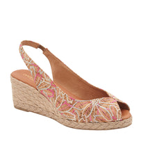 Audrey Open Toe Slingback Wedge