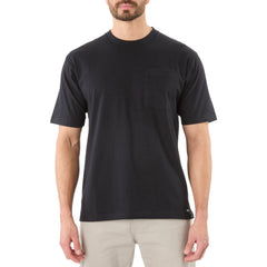 Cotton Crew Neck Tee with Extended Tail