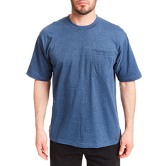 Cotton Crew Neck Tee with Extended Tail