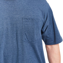 Cotton Crew Neck Tee with Extended Tail