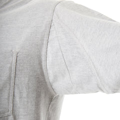 Cotton Crew Neck Tee with Extended Tail