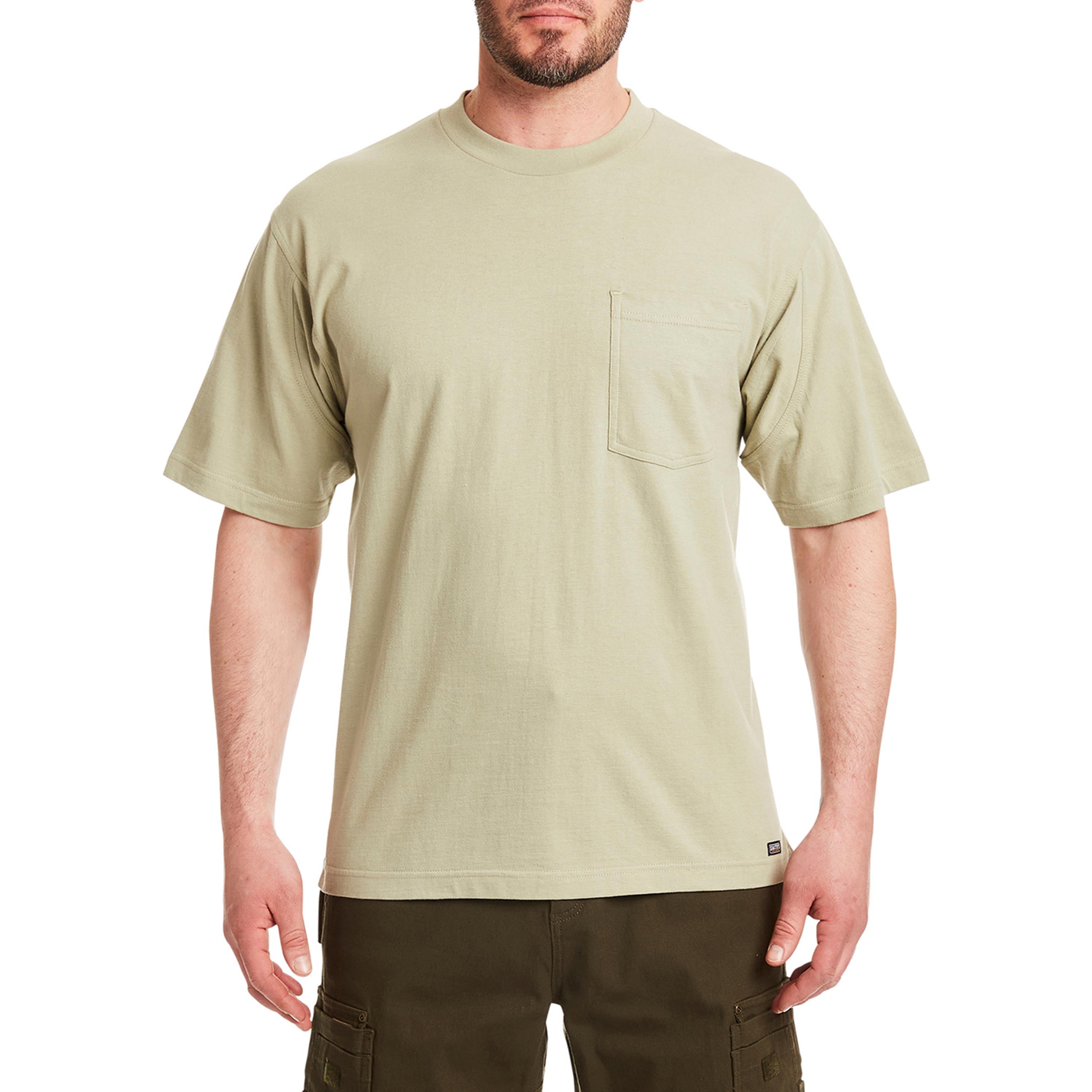  Smith's Workwear Cotton Crew Neck Tee with Extended Tail - Sage - Bonton