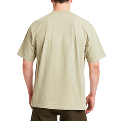 Cotton Crew Neck Tee with Extended Tail