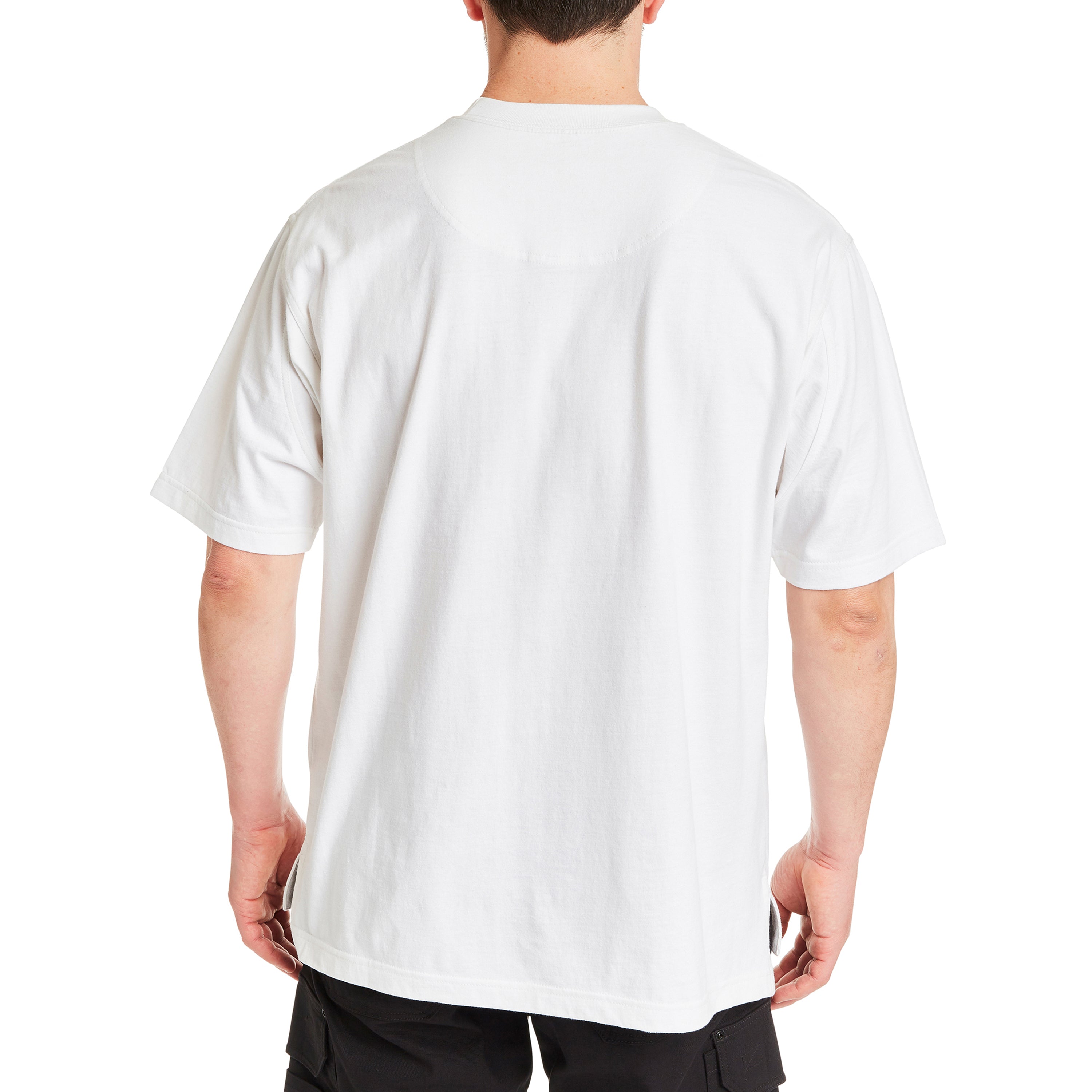  Smith's Workwear Cotton Crew Neck Tee with Extended Tail - True Red - Bonton