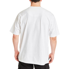 Cotton Crew Neck Tee with Extended Tail